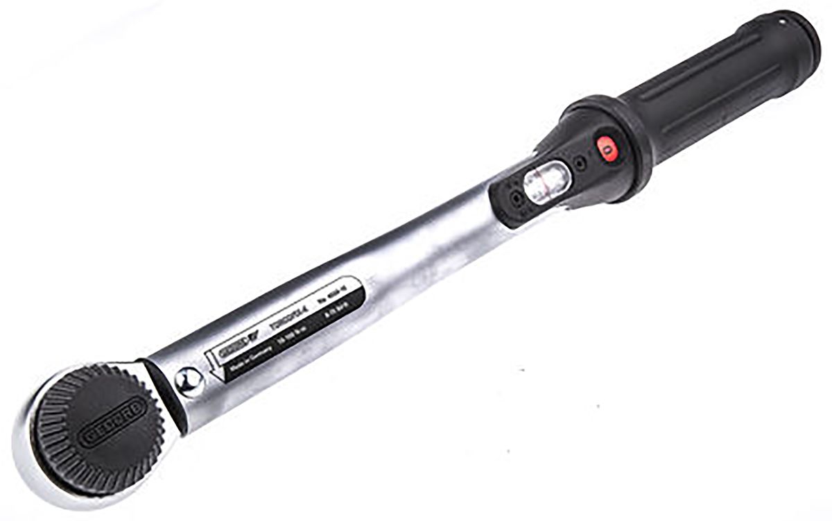 Gedore 1/2 in Square Drive Mechanical Torque Wrench Chrome Plated Steel, Plastic, 20 → 100Nm, With RS Calibration