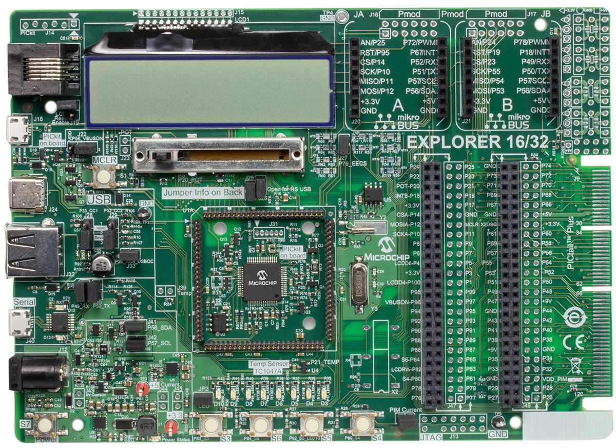 Microchip Explorer 16/32 Development Board PIC16/32