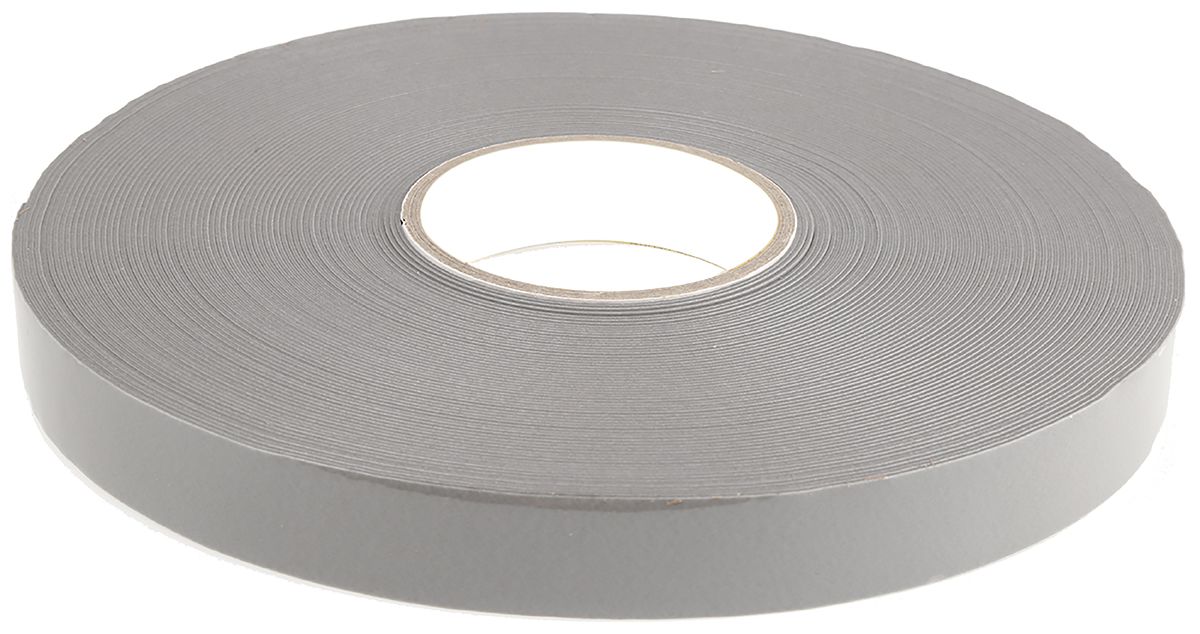 RS PRO Grey Foam Tape, 25mm x 33m, 1.1mm Thick RS