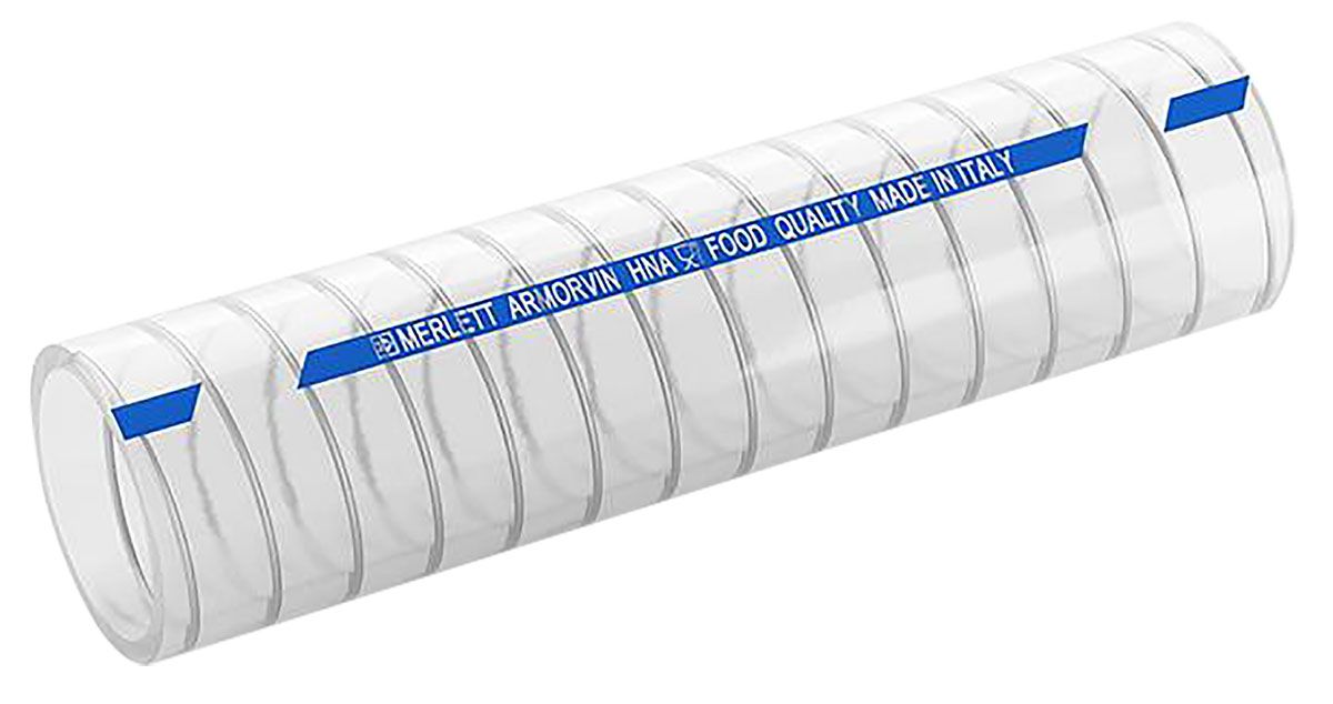 Merlett Plastics Clear Flexible Tubing, 25mm ID, PVC, 5 bar Max working Pressure, 10m