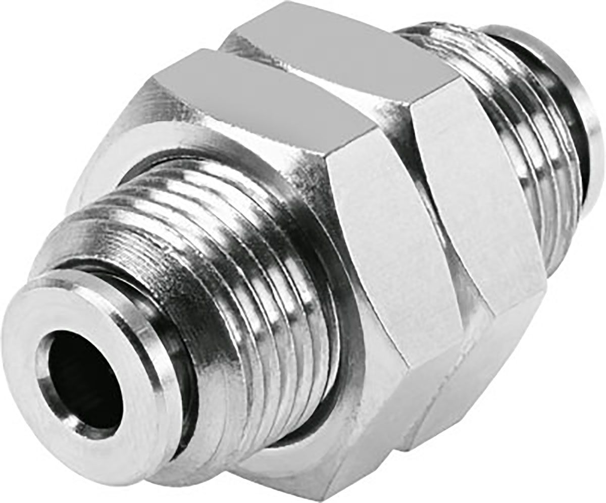 Festo Bulkhead Tube-to-Tube Adaptor, Push In 12 mm to Push In 12 mm, Tube-to-Tube Connection Style, 578303