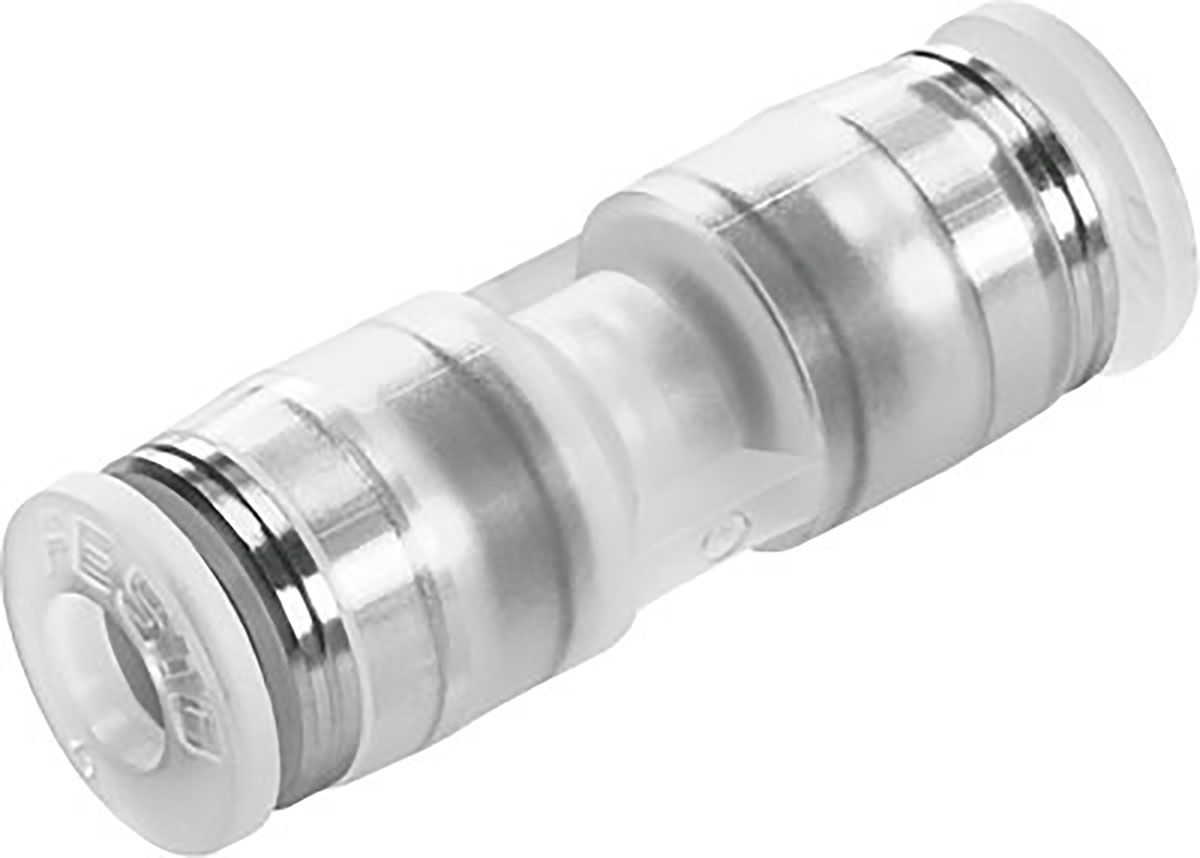 Festo NPQP Series Straight Tube-to-Tube Adaptor, Push In 8 mm to Push In 8 mm, Tube-to-Tube Connection Style, 133093