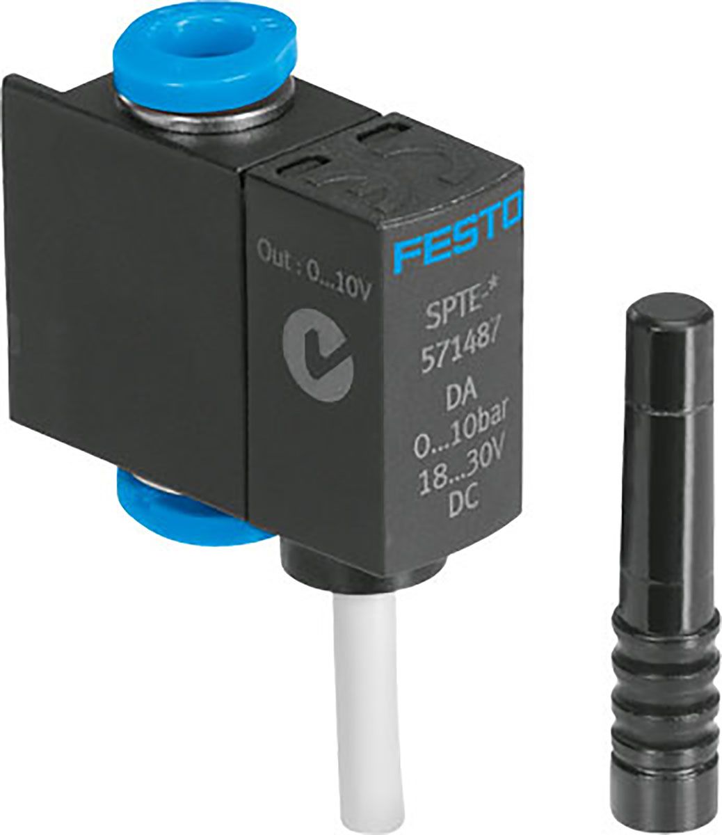 Festo SPTE, Steckmontage, 4 mm Relativdruck Druckschalter, 18 → 30V dc, 0bar → 10 bar
