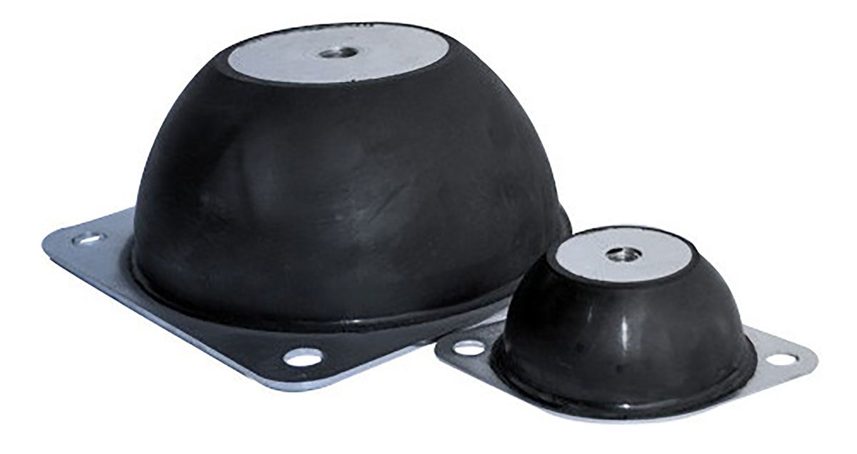 RS PRO Round M10 Anti Vibration Mount with 140kg Compression Load RS