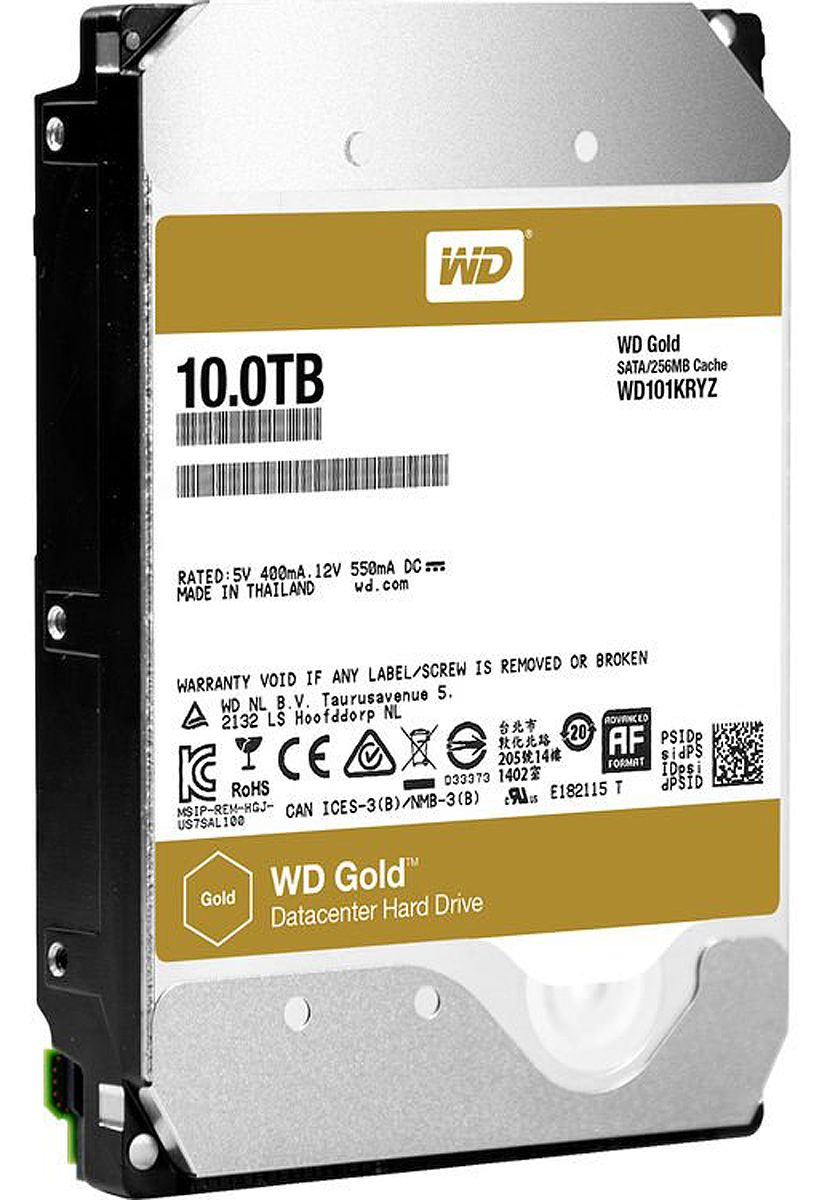 Western Digital Gold 10 TB Hard Drive