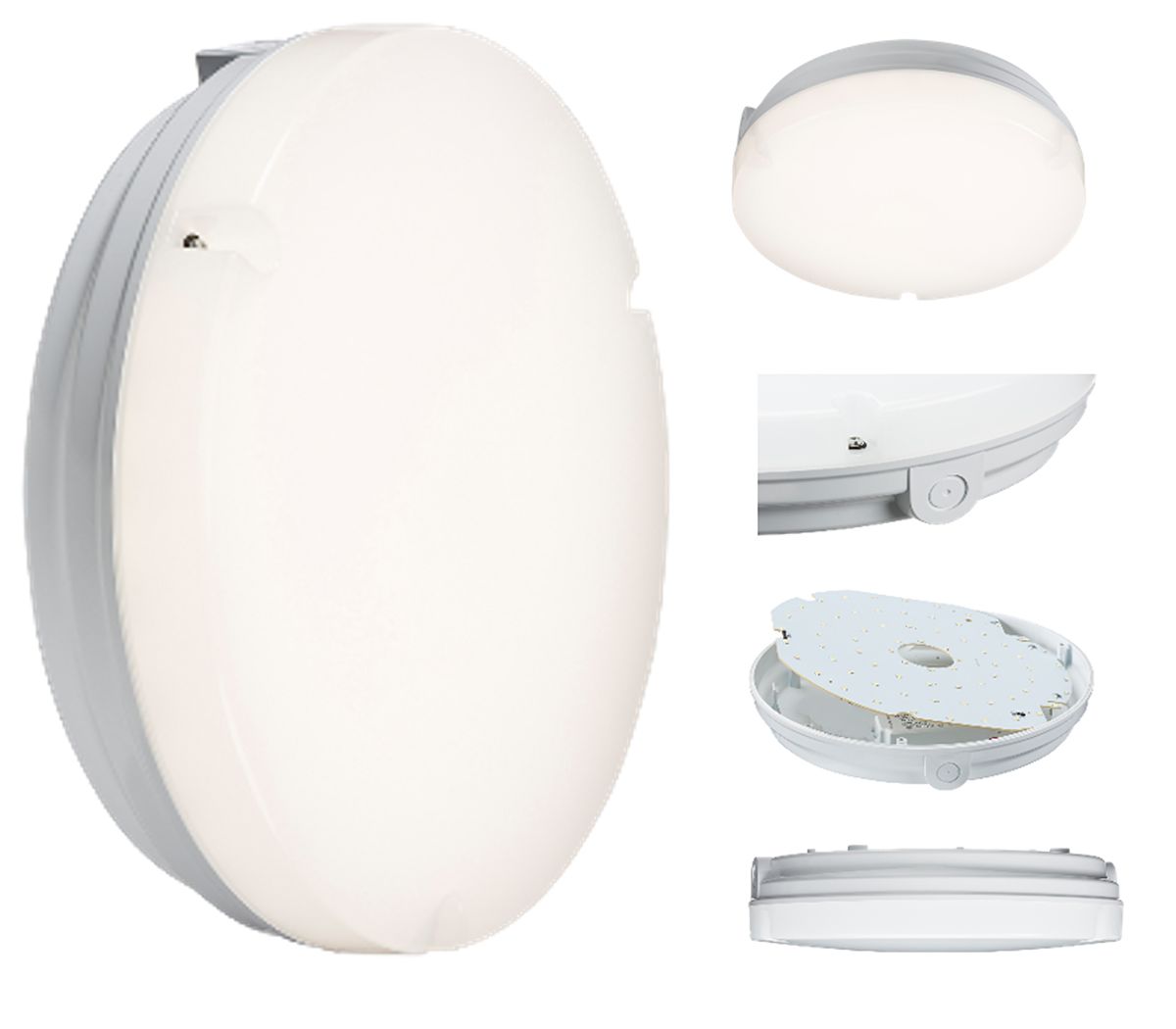 Knightsbridge Round LED Bulkhead Light, 14 W, 230 V ac, Lamp Supplied, IP65