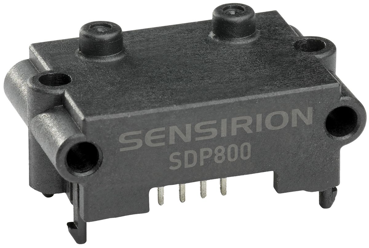 Sensirion Differential Pressure Sensor, +500Pa Operating Max, Manifold Mount, PCB Mount, 4-Pin, 1bar Overload Max