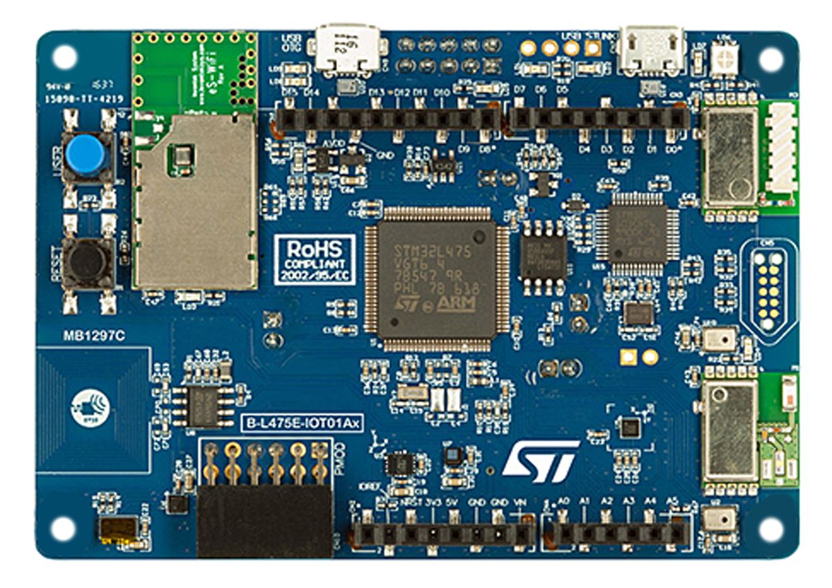 STMicroelectronics Discovery Node A2 STM32L475VG Bluetooth Smart (BLE), Near Field Communication (NFC), RF Transceiver,