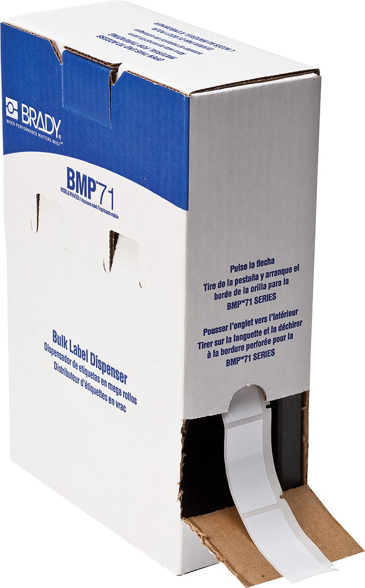 Brady Polyester Label Markierung B.25.4mm H.50.8mm