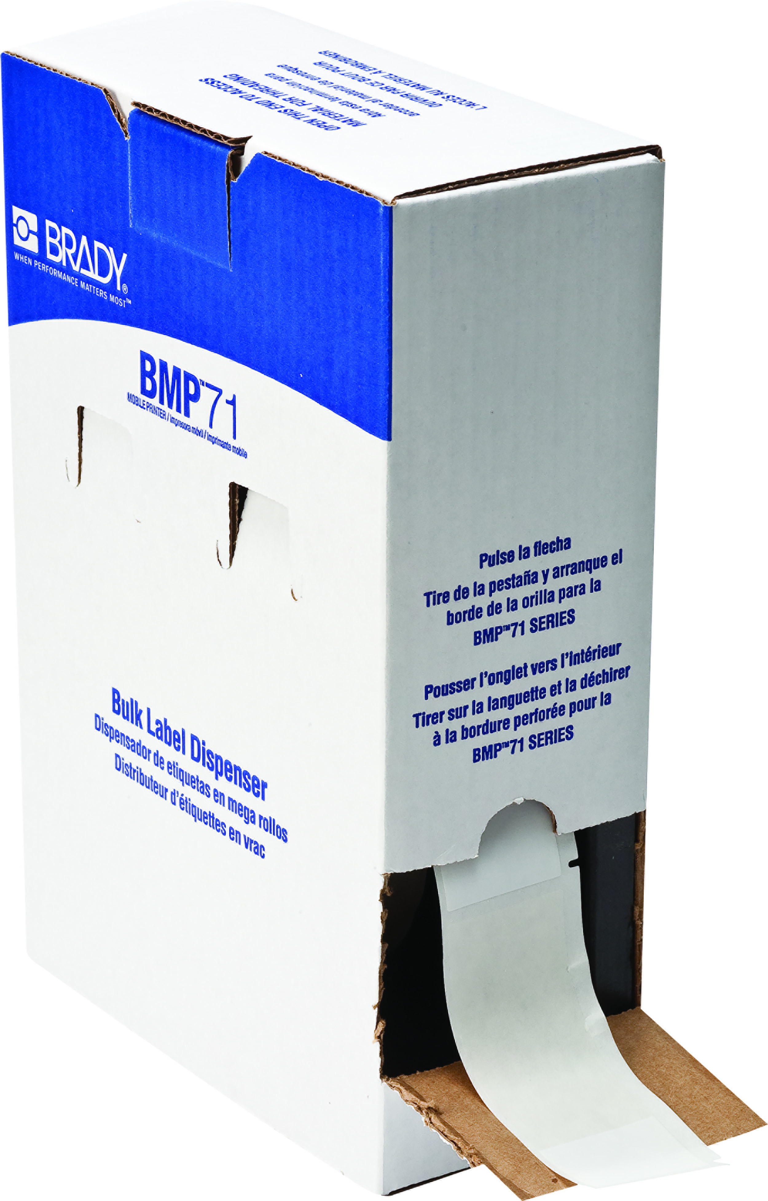 BM71-33-427 | Brady B-427 Self-laminating Vinyl Transparent/White Cable ...