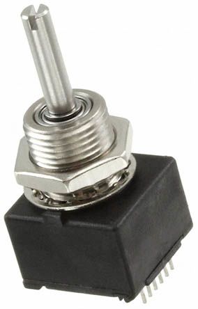 Bourns 5V dc 32 Pulse Optical Encoder with a 3.18 mm Slotted Shaft, Bracket Mount, Axial PC Pin