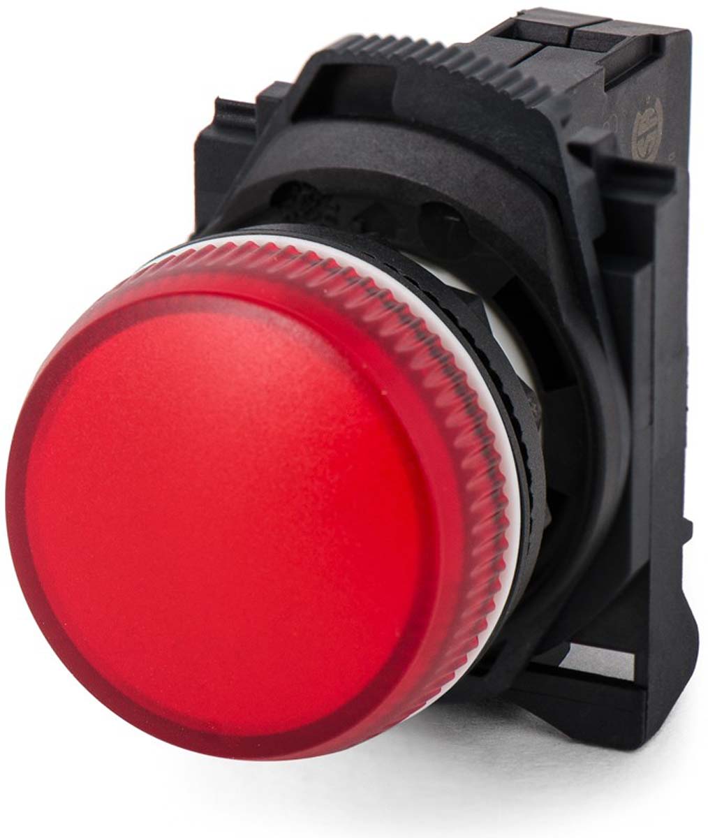 Allen Bradley, 800F, Panel Red LED Pilot Light, 22mm Cutout, IP65 IP66, Round, 120V ac