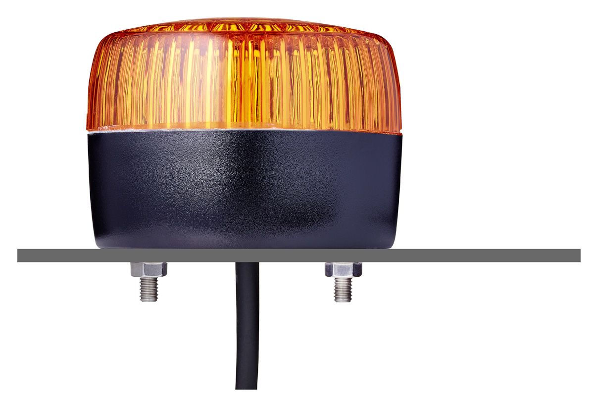 Balise clignotante à LED Ambre AUER Signal série PCL, 230 V c.a., 240 V c.a.