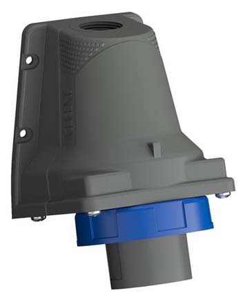 ABB, Easy & Safe IP67 Blue Wall Mount 2P+E Right Angle Industrial Power Plug, Rated At 32A, 230 V