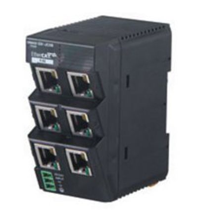 Omron DIN Rail Mount Ethernet Switch, 6 RJ45 port
