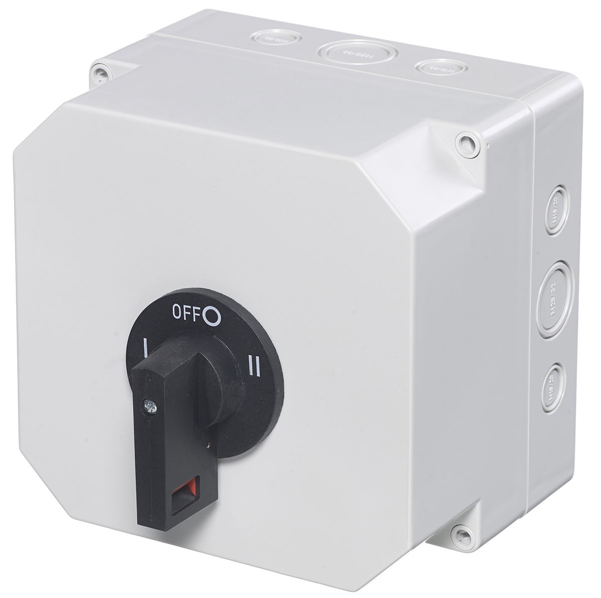 RS PRO 2P Pole Panel Mount Isolator Switch 63A Maximum Current, IP65 RS