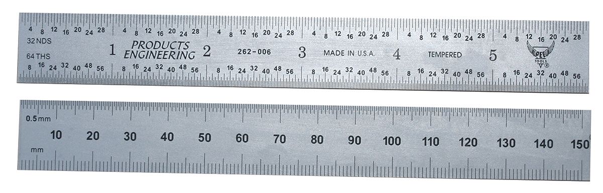 RS PRO 300mm Steel Ruler, With UKAS Calibration