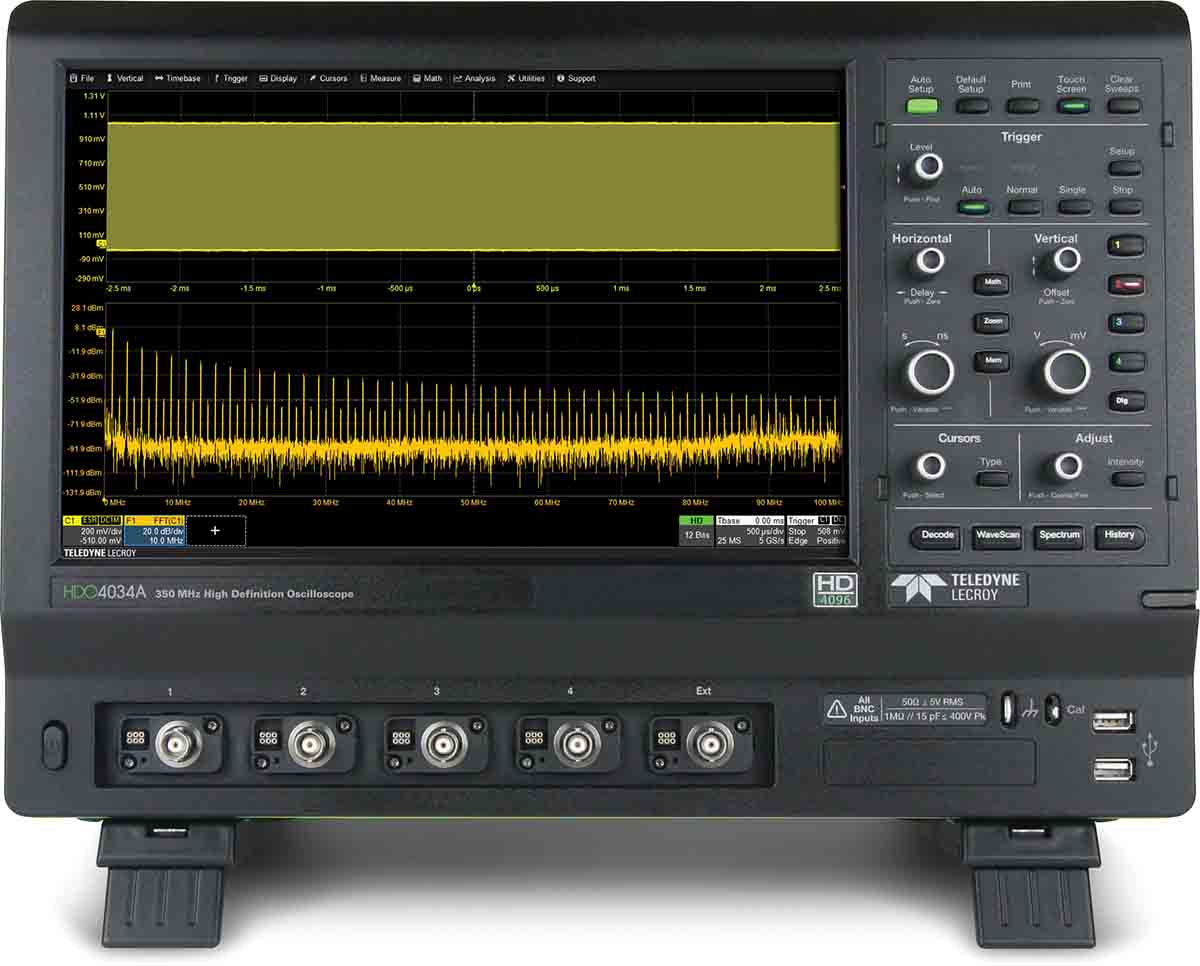 Teledyne LeCroy HDO4034A Bench Oscilloscope, 350MHz, 4 Analogue