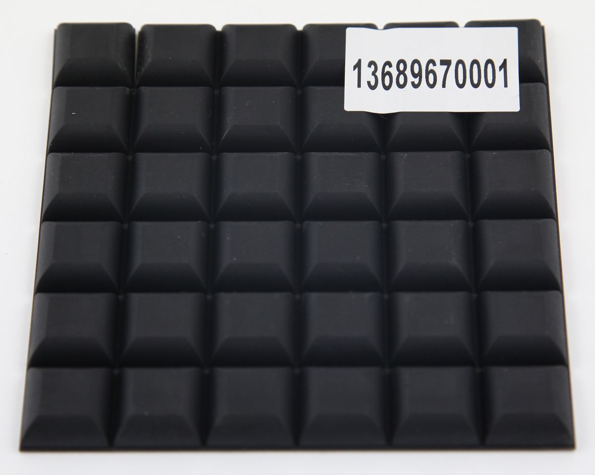 RS PRO Rubber Feet for Use with Extruded Aluminium Enclosures, 20 x 20 x 8mm