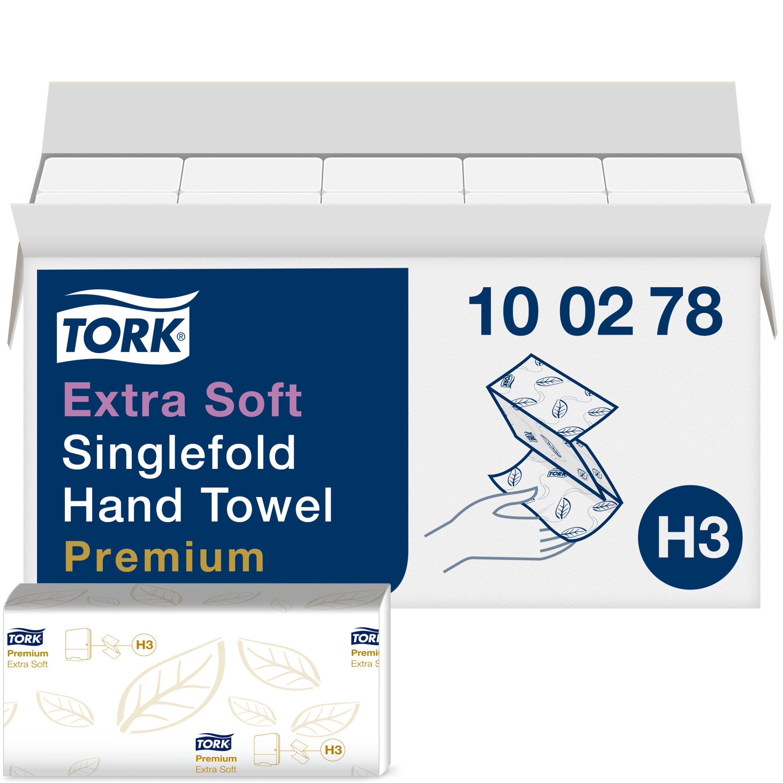 Asciugamani di carta Tork, in , 2 strati, 200 fogli da 115 x 226mm