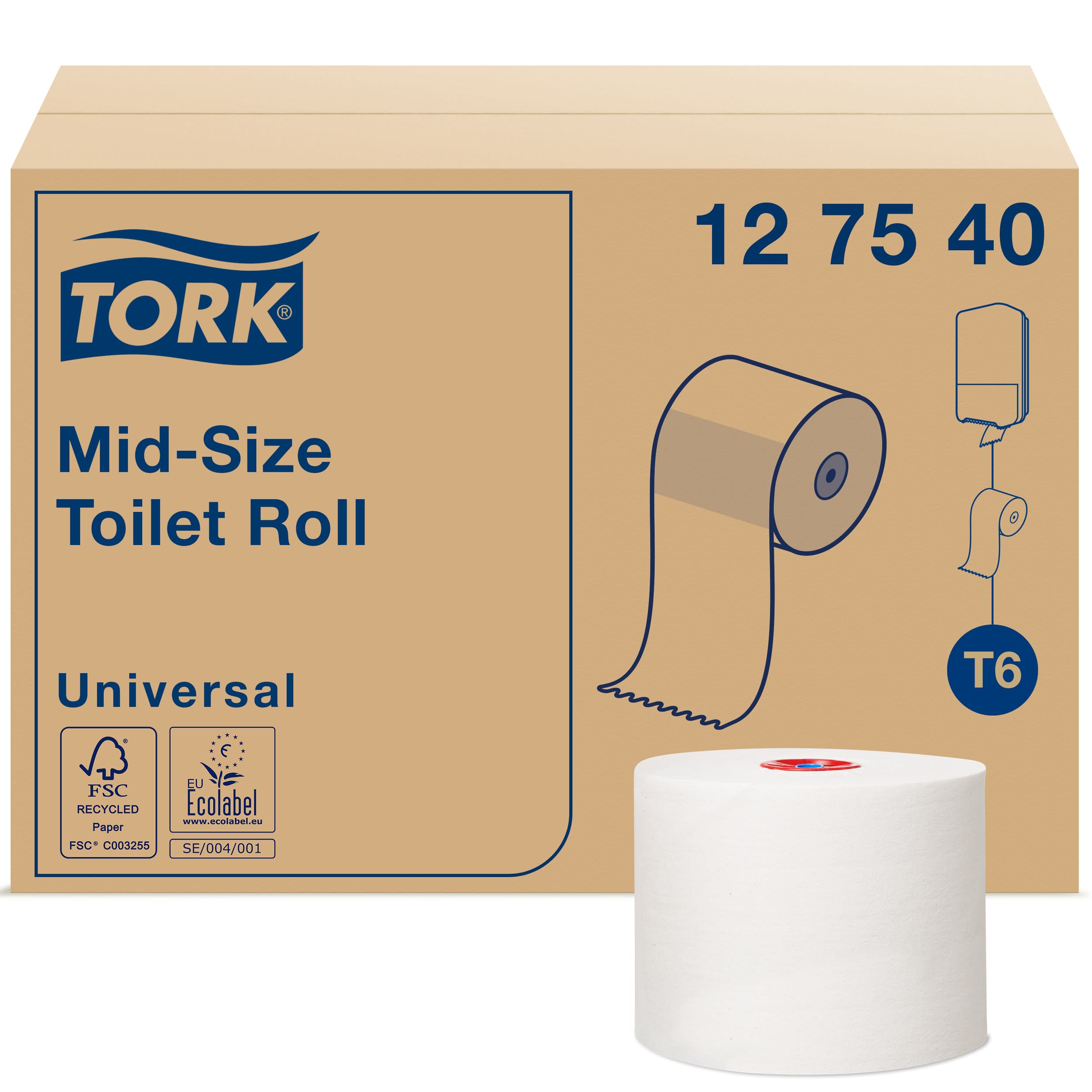 127540 | Tork 27 rolls of Toilet Roll, 1 ply | RS