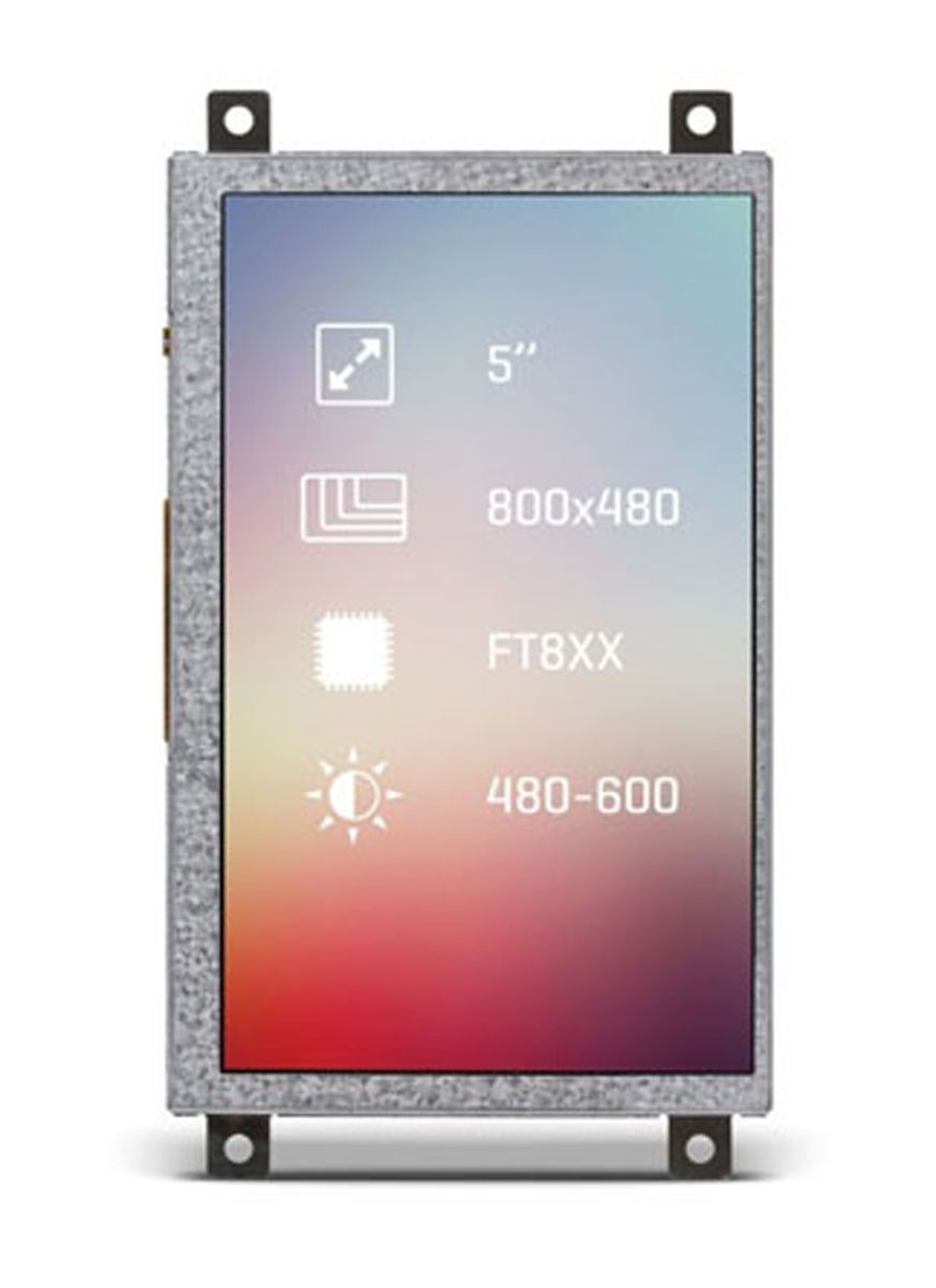 MikroElektronika MIKROE-2169 TFT LCD Colour Display, 5in, 800 x 480pixels