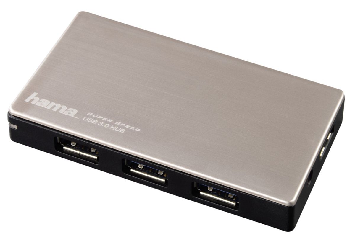 Hama 4 Port USB 3.0 USB A  Hub, USB Powered