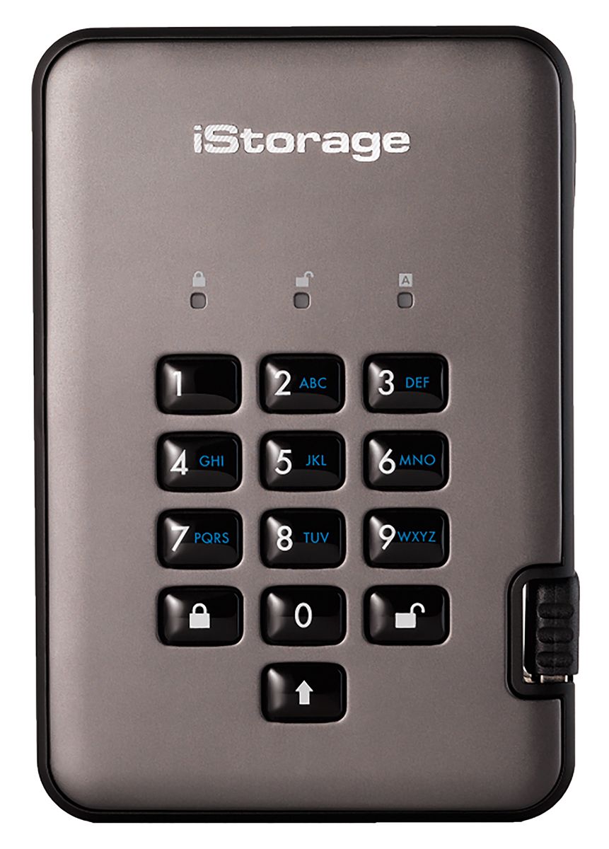 iStorage diskAshur2 500 GB External Portable Hard Drive