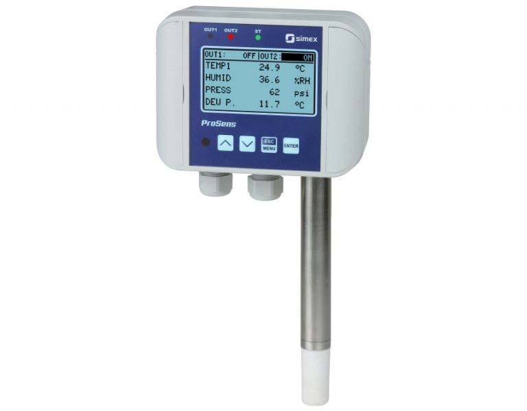Simex QM-211-1REL , LCD Digital Panel Multi-Function Meter for Humidity, Temperature