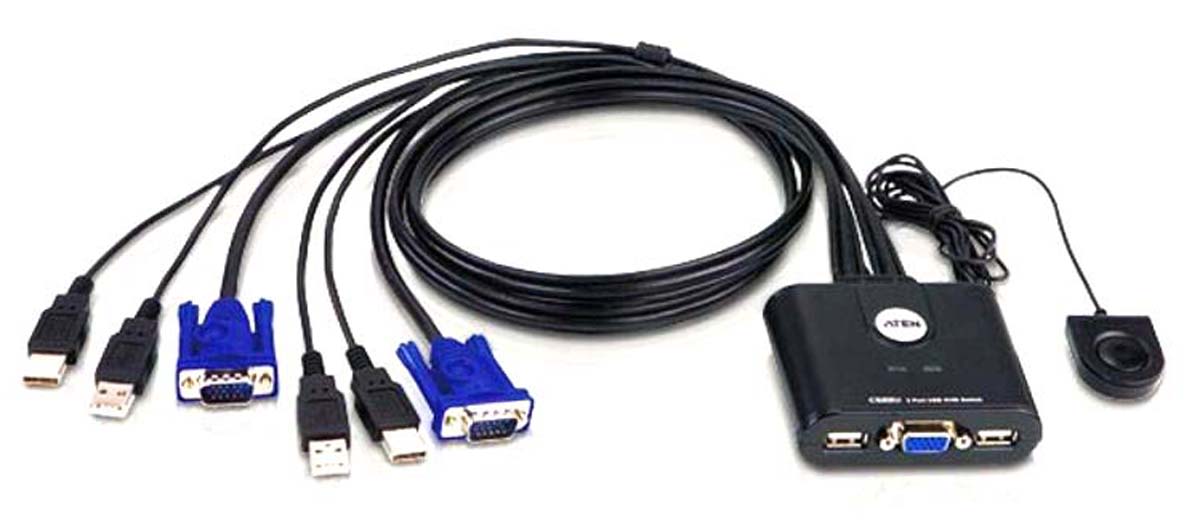Aten 2 Port USB VGA KVM Switch