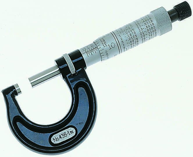 Starrett DY094 External Micrometer, Range 0 mm →25 mm