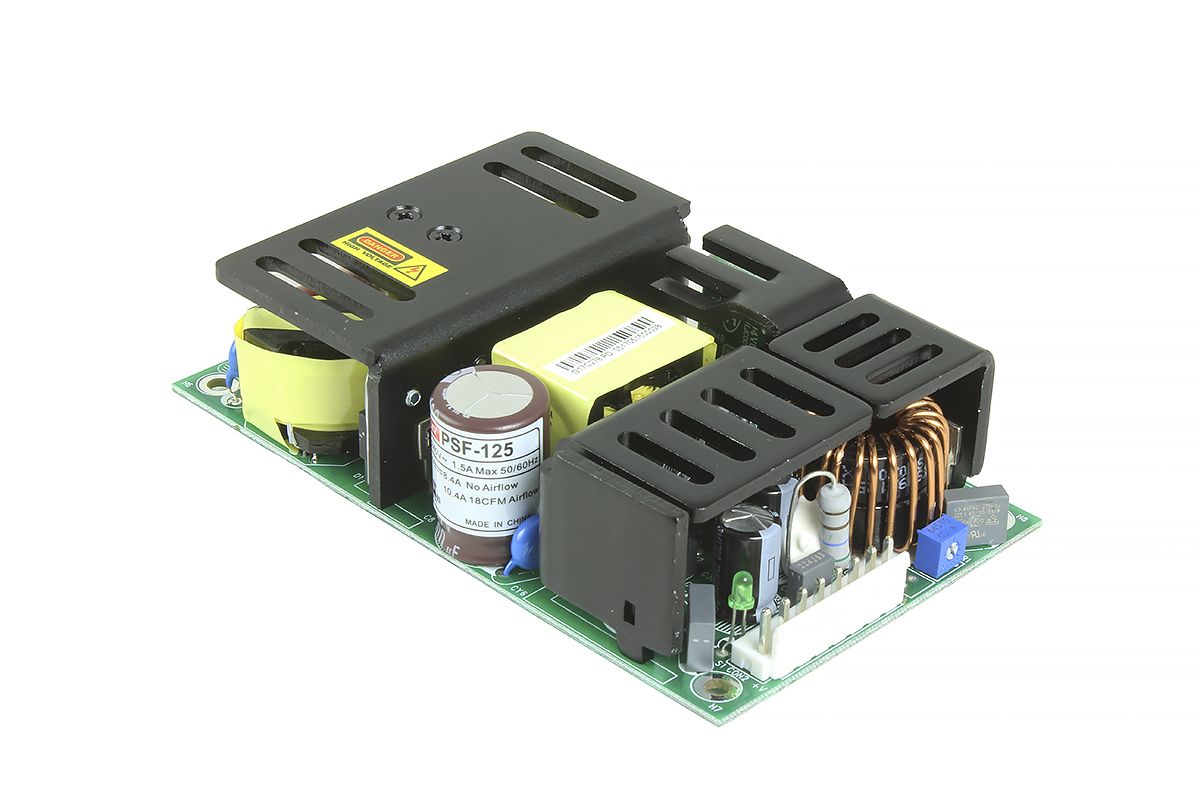 RS PRO Open Frame, Switching Power Supply, 12V dc, 10.5A, 126W
