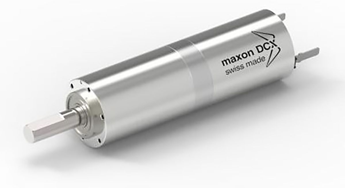 Maxon Brushed Geared DC Geared Motor, 22.7 W, 12 V, 3.3 Nm, 3.8 Nm, 97 rpm, 6mm Shaft Diameter