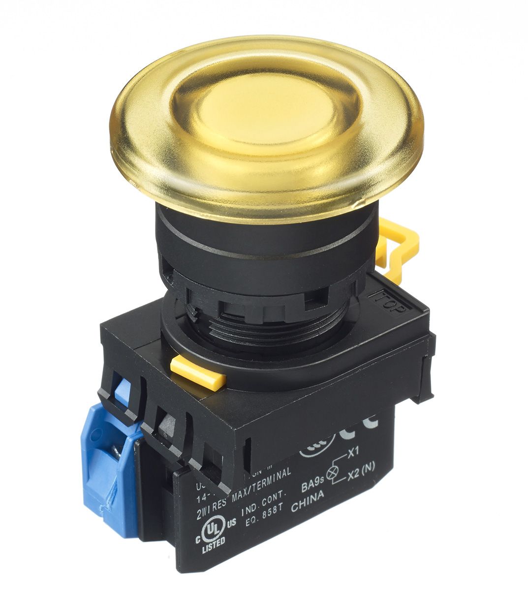 YW1L-M4E10Q4Y | Idec YW Series Illuminated Push Button Complete Unit ...