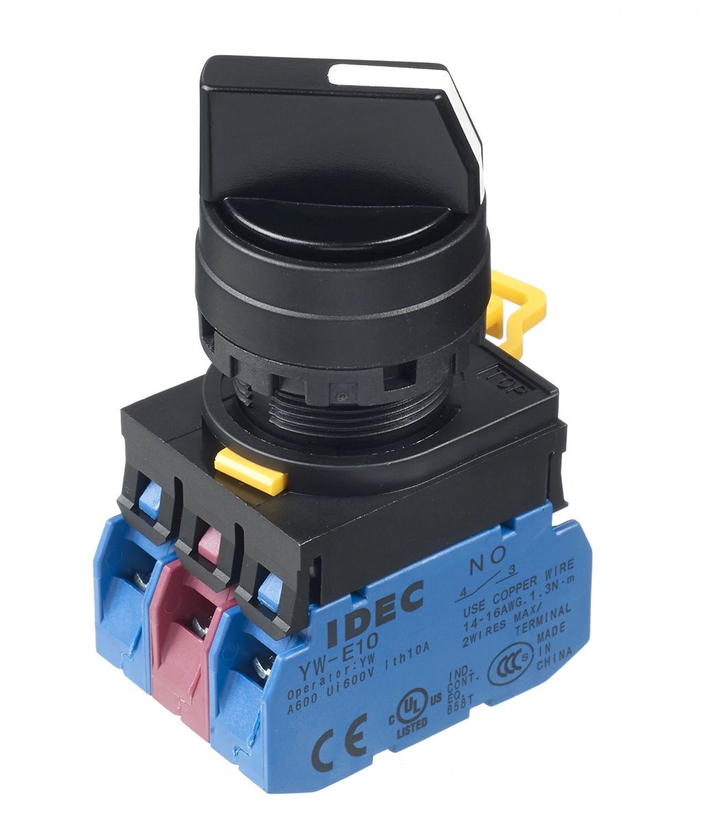 YW1S32E21 Idec 3 Position Spring Return Selector Switch (2NO/NC