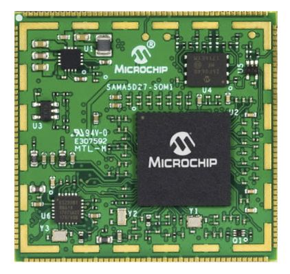 Microchip ATSAMA5D27-SOM1, ARM Cortex A5 Microprocessor SAMA5D2 RISC 500MHz 176-Pin Module
