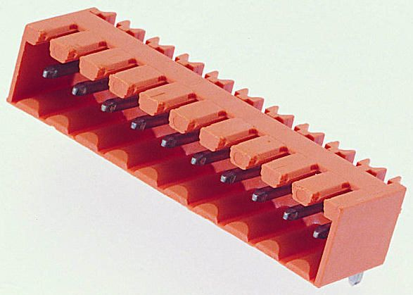 Weidmuller, OMNIMATE SL, 14 Way, 1 Row, Right Angle PCB Header