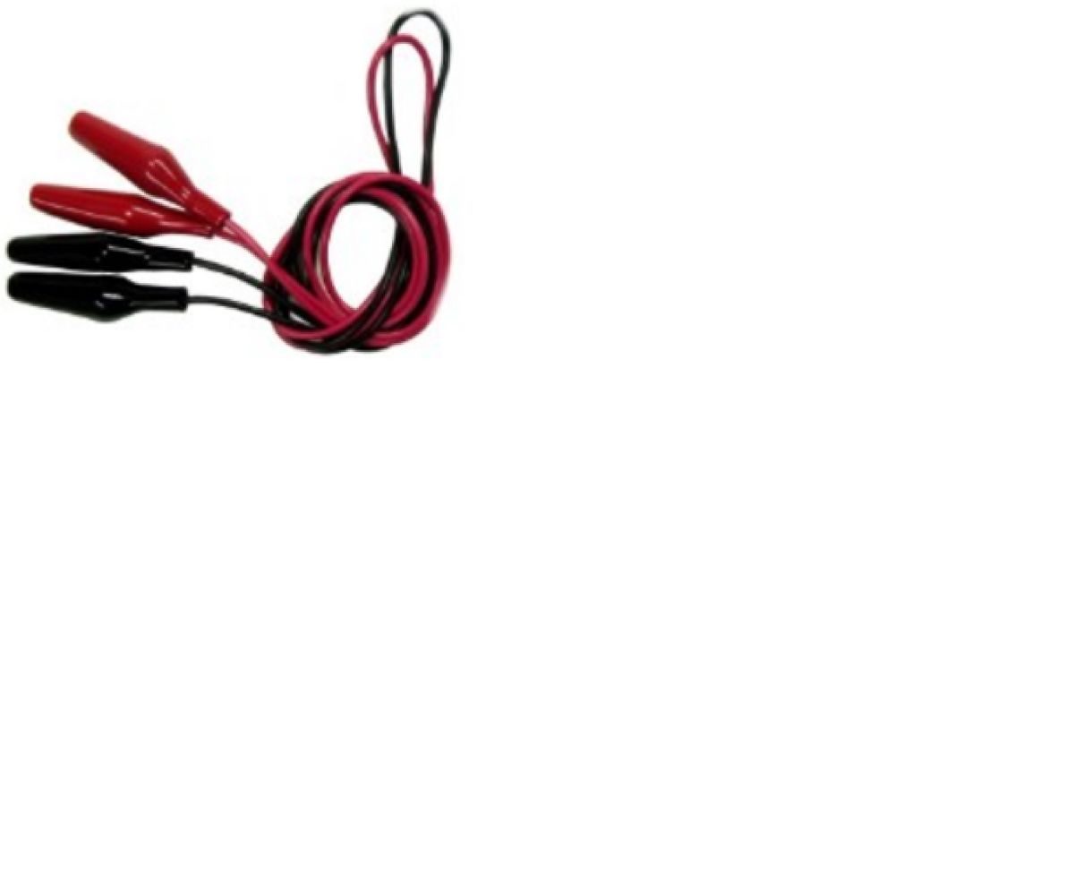 Vodič krokosvorky, Černá, červená, délka kabelů: 1m