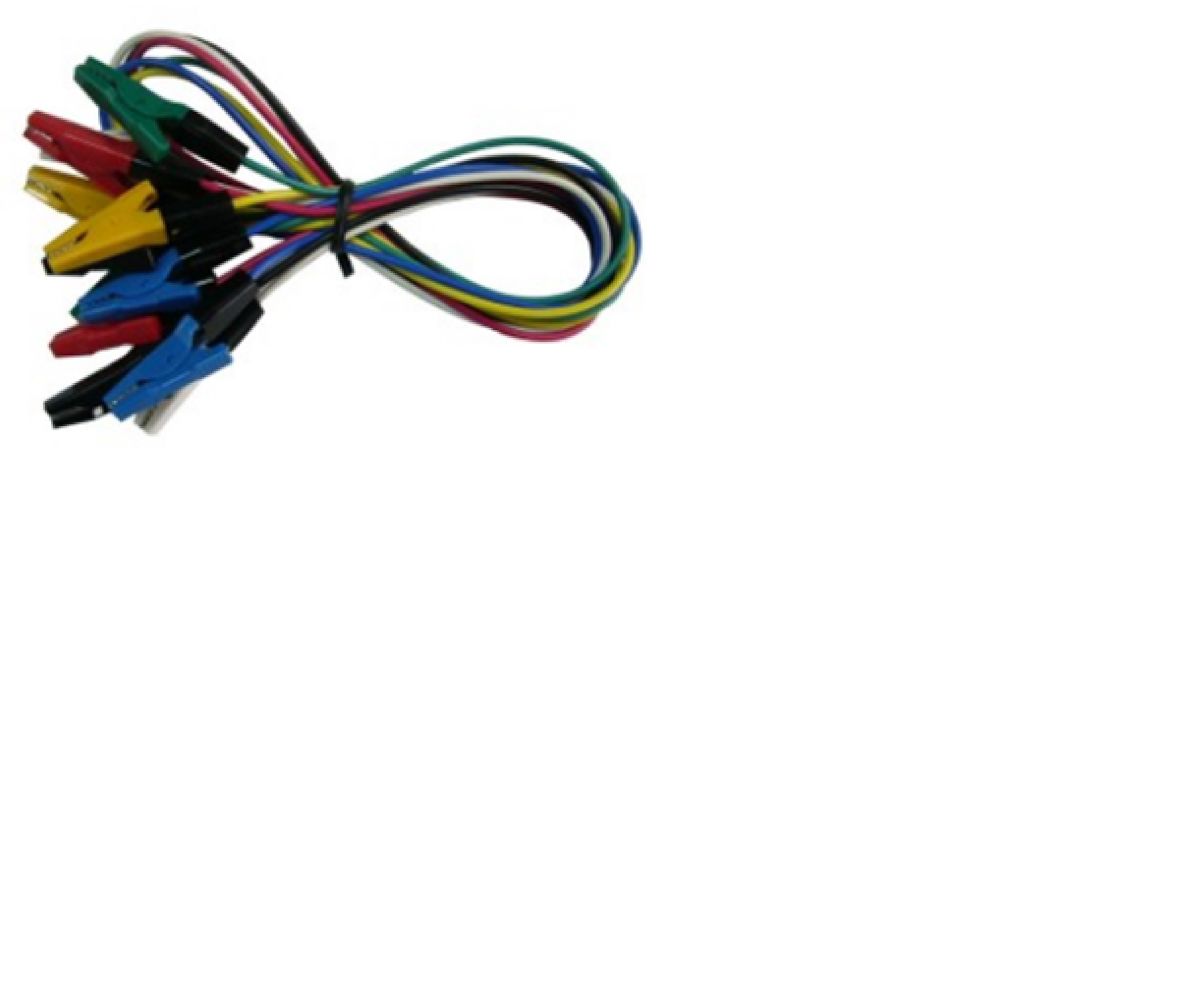 Vodič krokosvorky, Černá, modrá, zelená, červená, bílá, žlutá, délka kabelů: 500mm