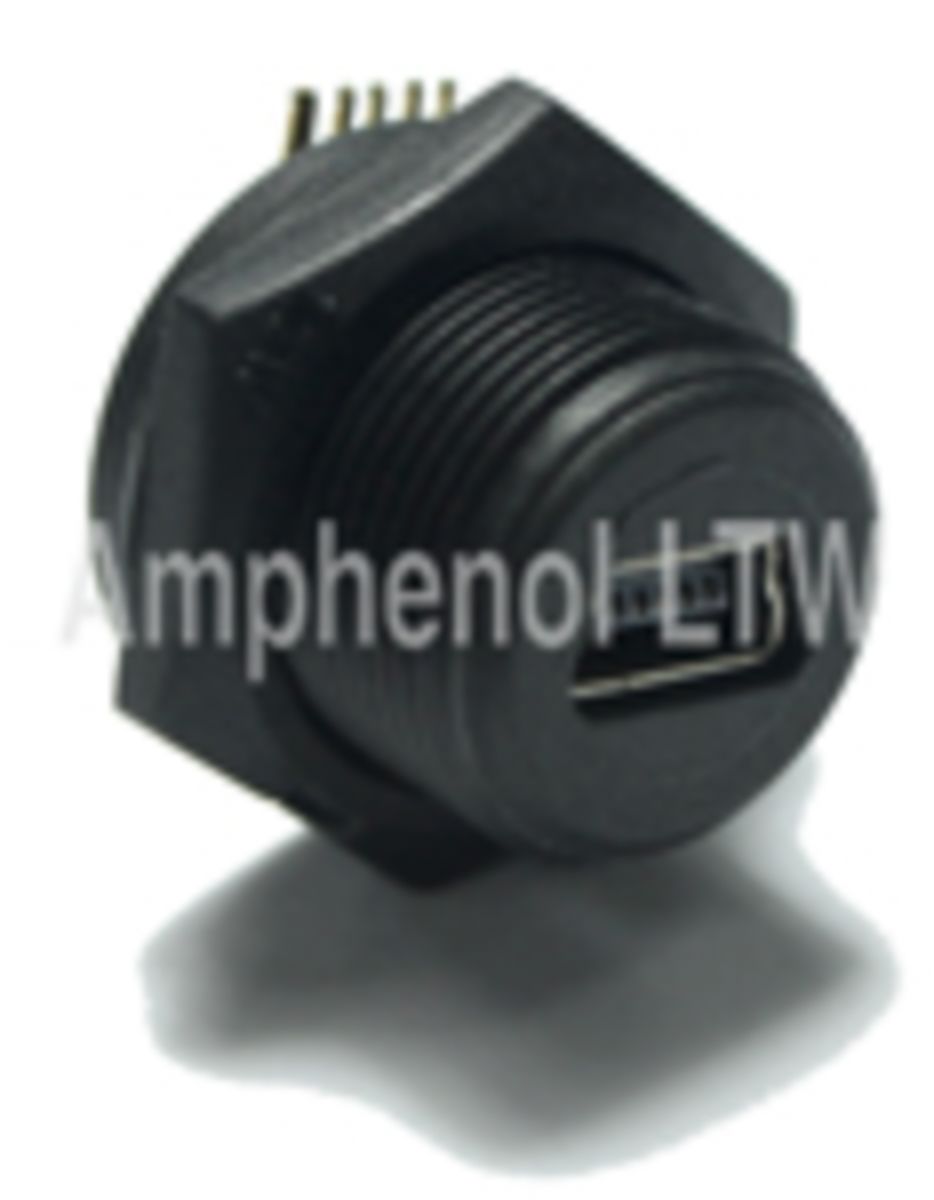 NUB-20PMFR-SC7001 | Amphenol Industrial Right Angle, Panel Mount Type B ...