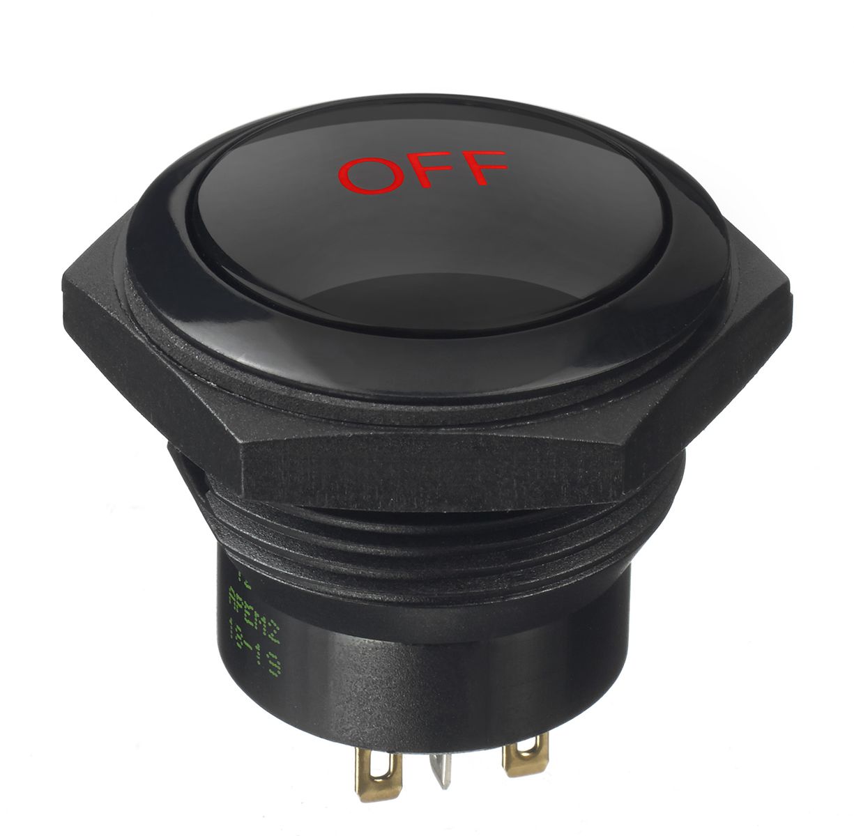 FPDR3D1422C1202 APEM Illuminated Latching, Momentary Push Button