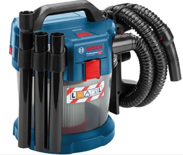 Bosch GAS 18V-10 L Kit Handheld Vacuum Cleaner for Dust Extraction, 18V, Type C - Euro Plug