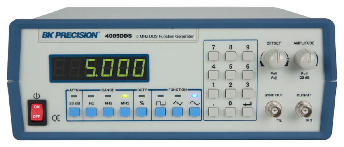 BK Precision 4005DDS Function Generator, 1Hz Min, 5MHz Max