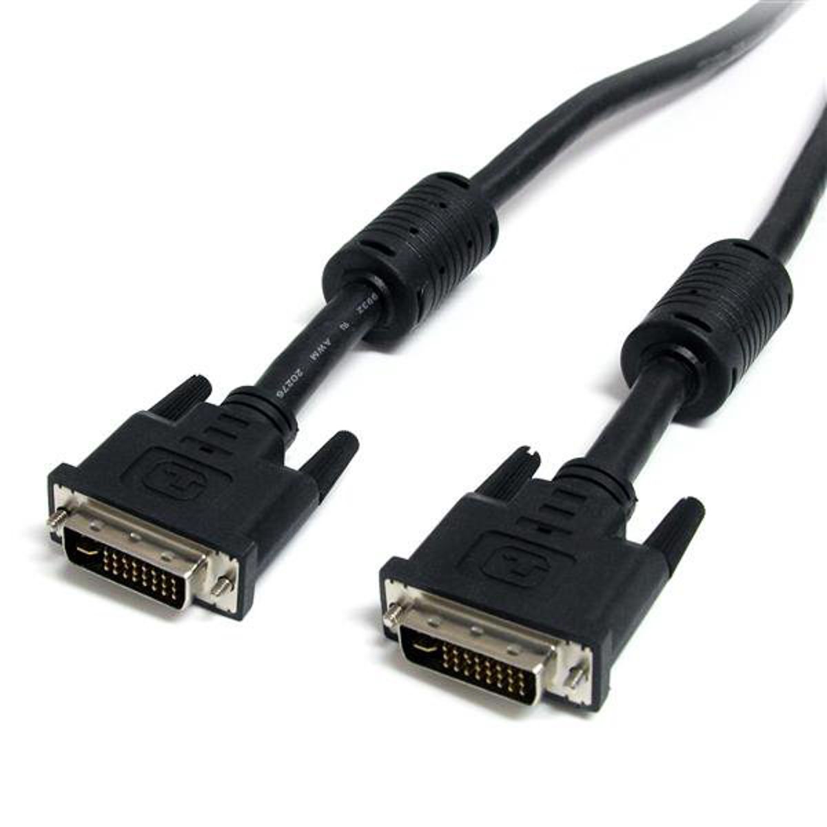 Cable DVI Startech de color Negro, con. A: DVI-I Dual Link macho, con. B: DVI-I Dual Link macho, long. 1.8m
