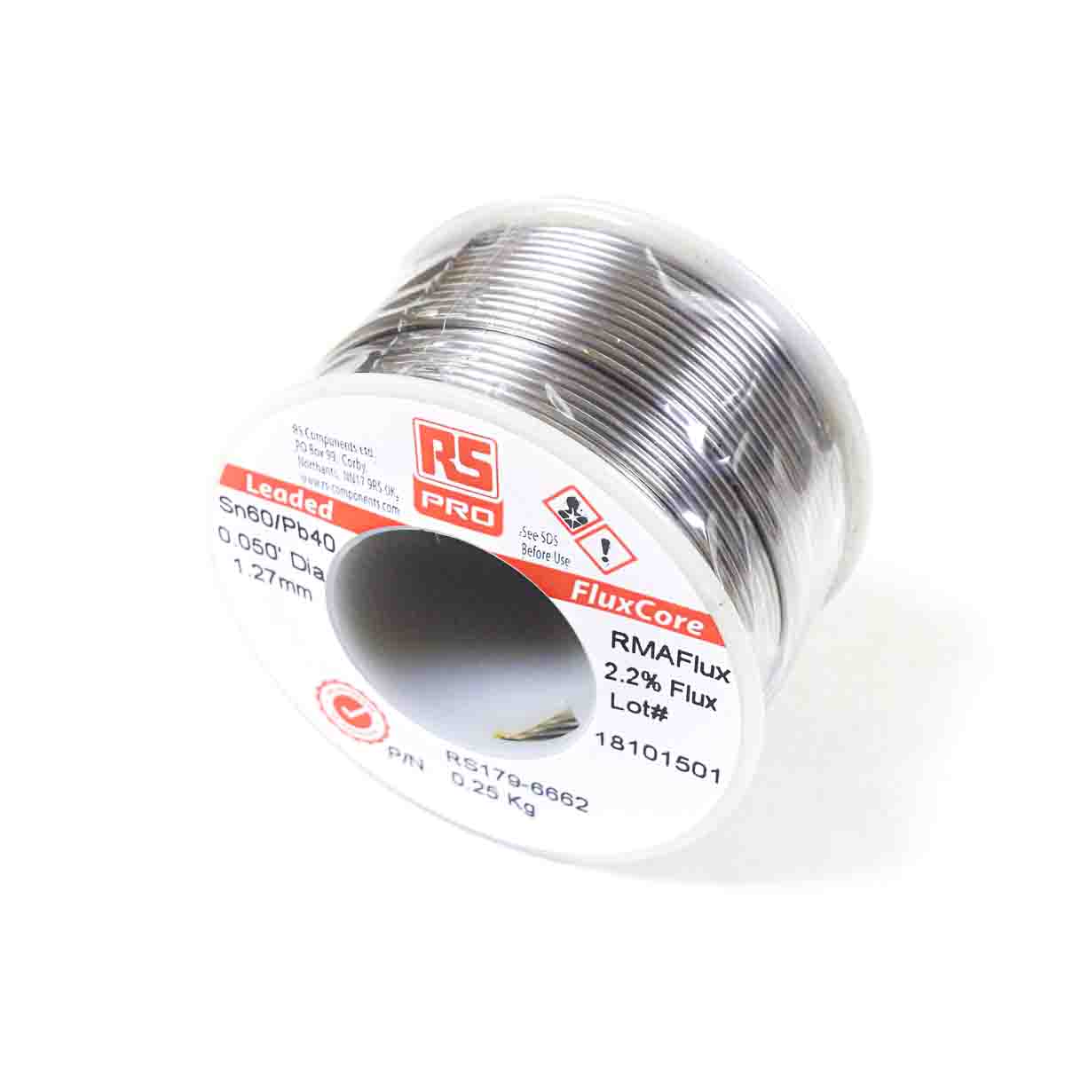 RS PRO Wire, 1.2mm Lead solder, 183°C Melting Point