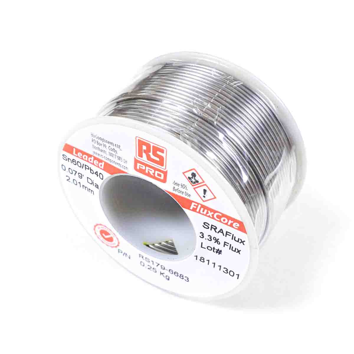 RS PRO Wire, 2mm Lead solder, 183°C Melting Point
