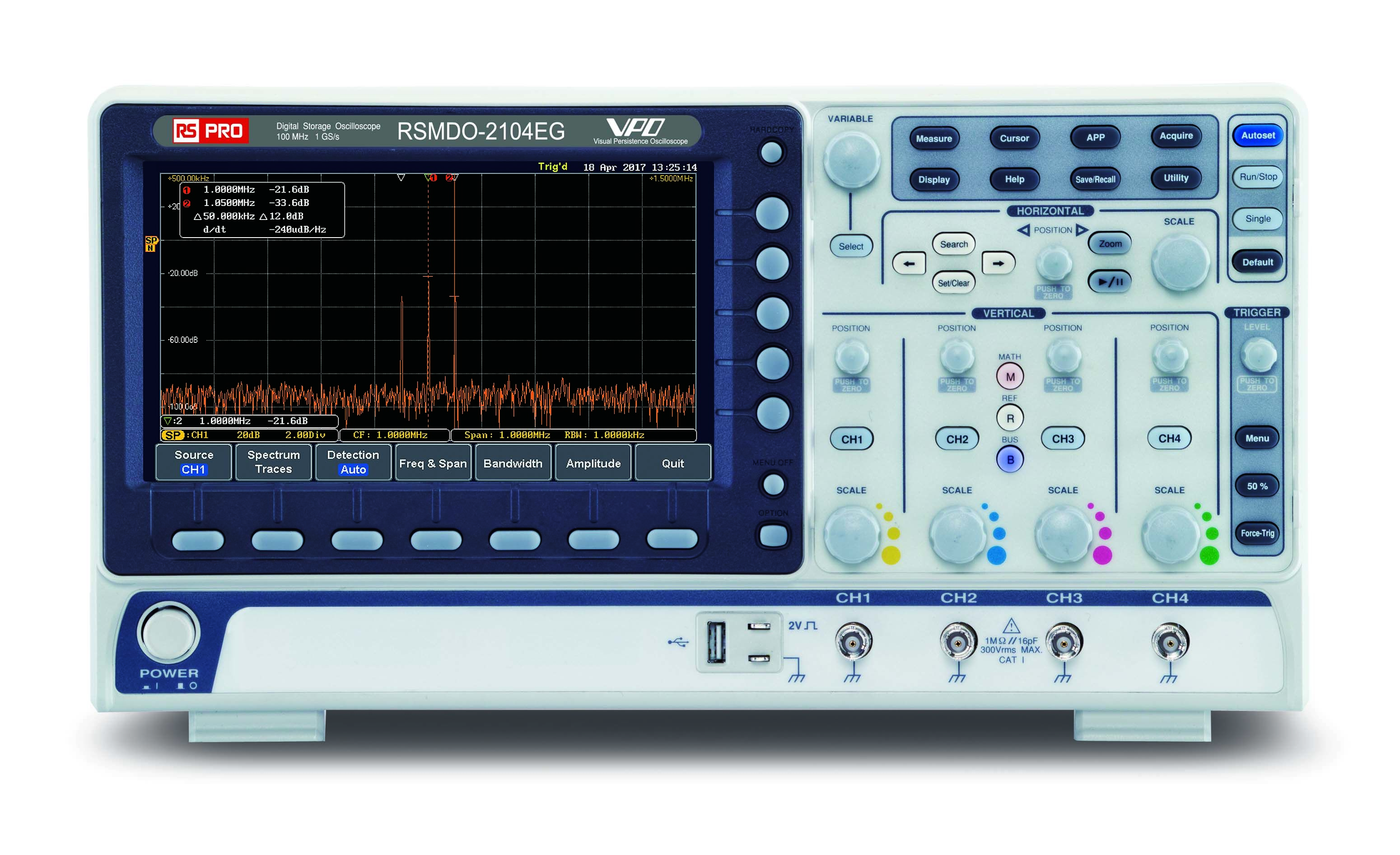 Oscilloscopio Digitale Rs Pro Da Banco Canali Mhz Cert Iso Rs