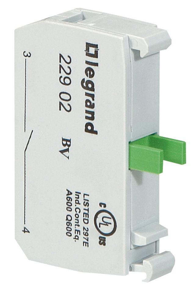 Legrand OSMOZ Contact & Light Block - SPNO 600 V ac