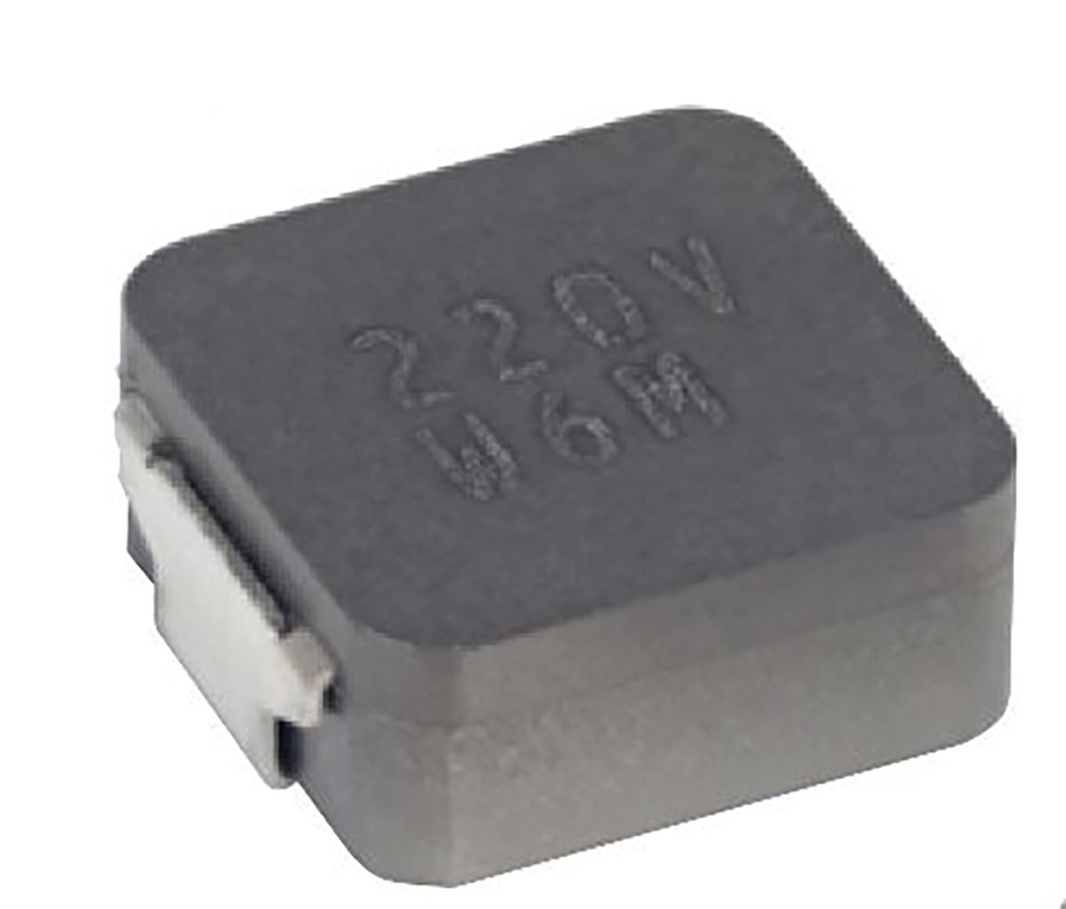 KEMET, MPLCV, 0654(3126) Shielded Wire-wound SMD Inductor with a Metal Composite Core, 22 μH ±20% Shielded 4.2A Idc