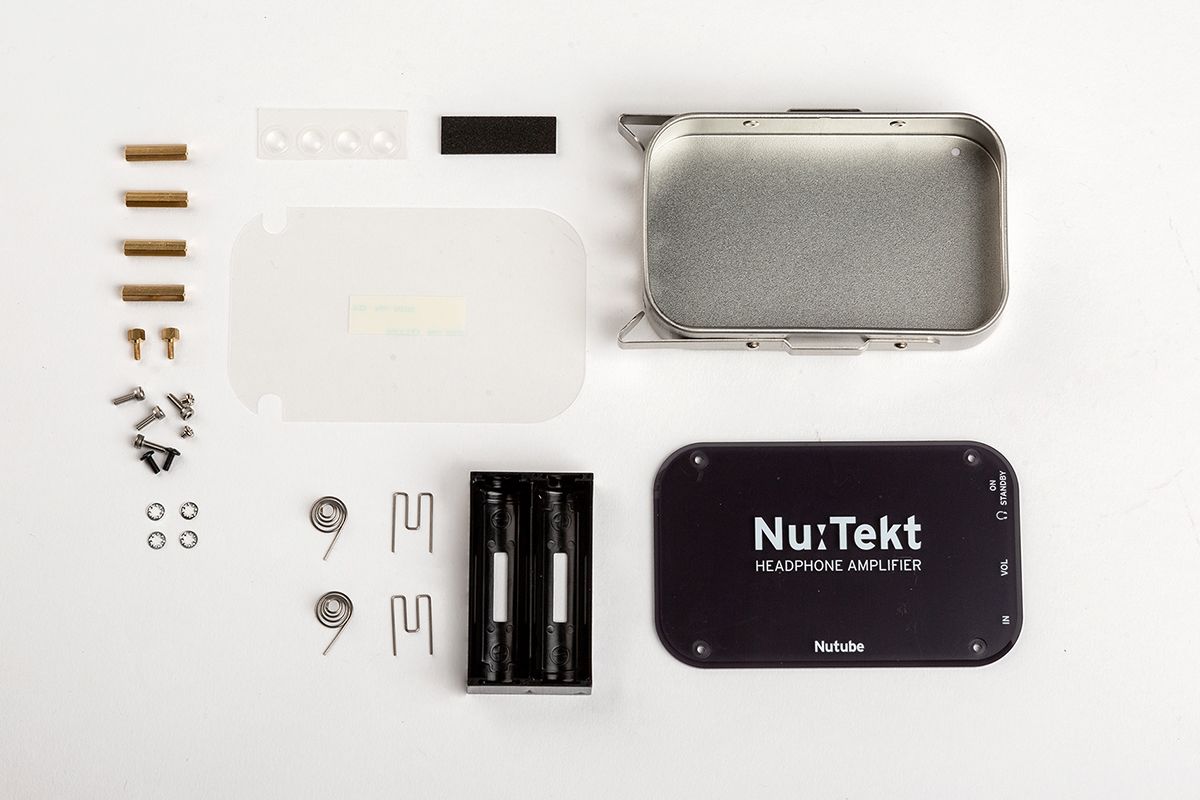 Korg Nutube HA-C1, Tinplate Case Accessory for Nutube Headphone Amplifier Kit